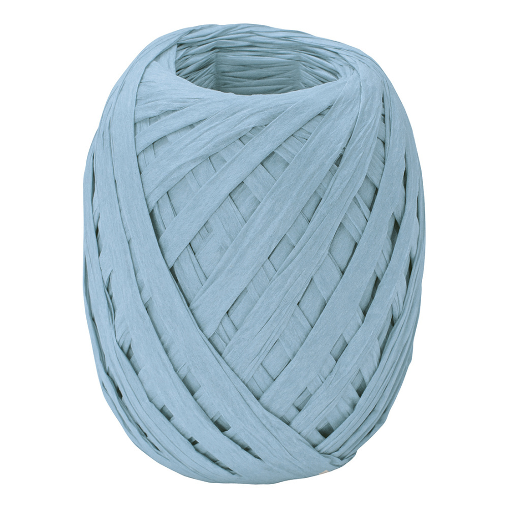 Paper raffia ribbon 7mmx30m blue light