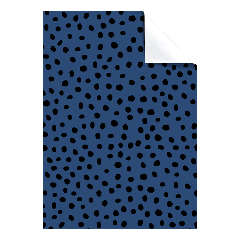 Geschenkpapier-Bogen „Dotta“ 100 x 70 cm blau dunkel