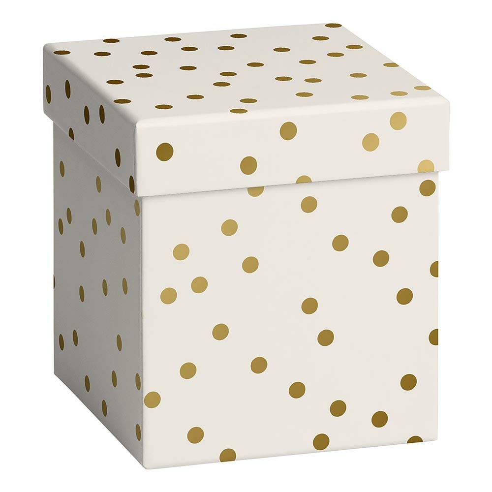 Geschenkbox "Coco" 11x11x12cm beige