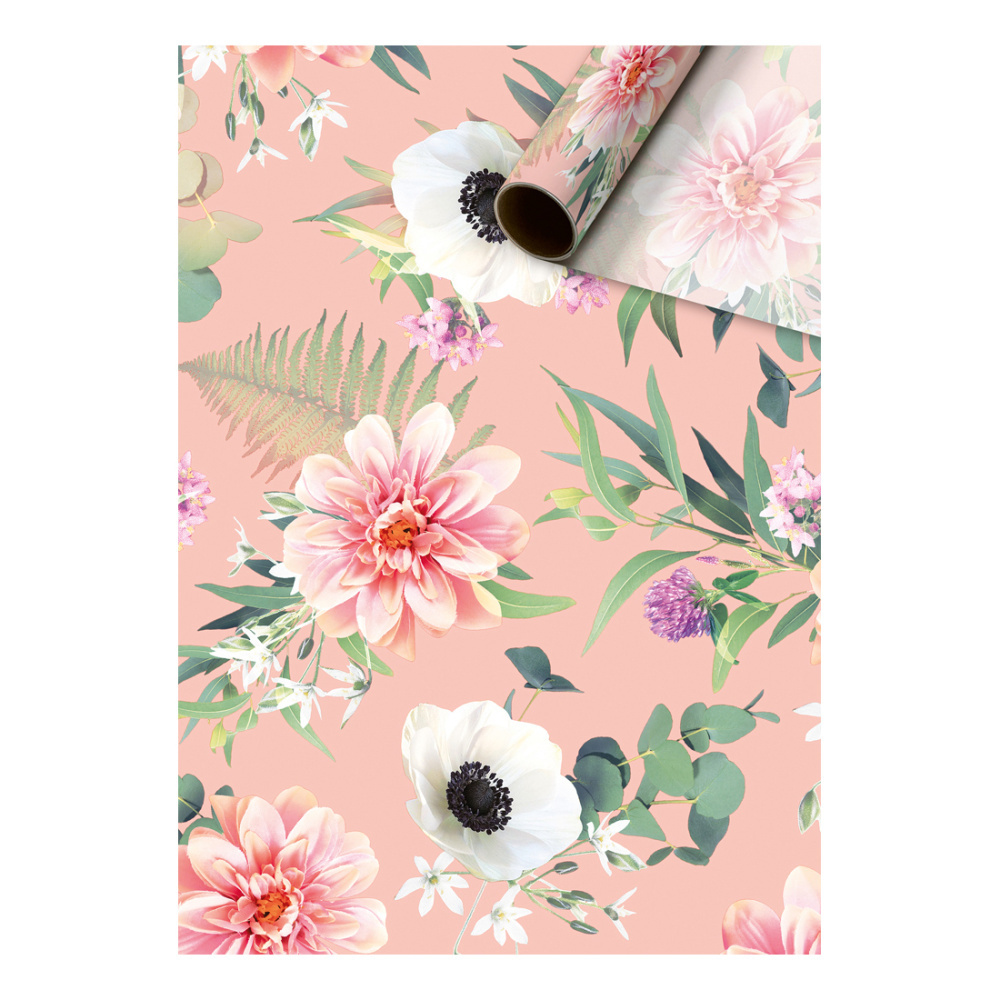 Seidenpapier-Kurzrolle „Louisa“ 50 x 500 cm rosa hell