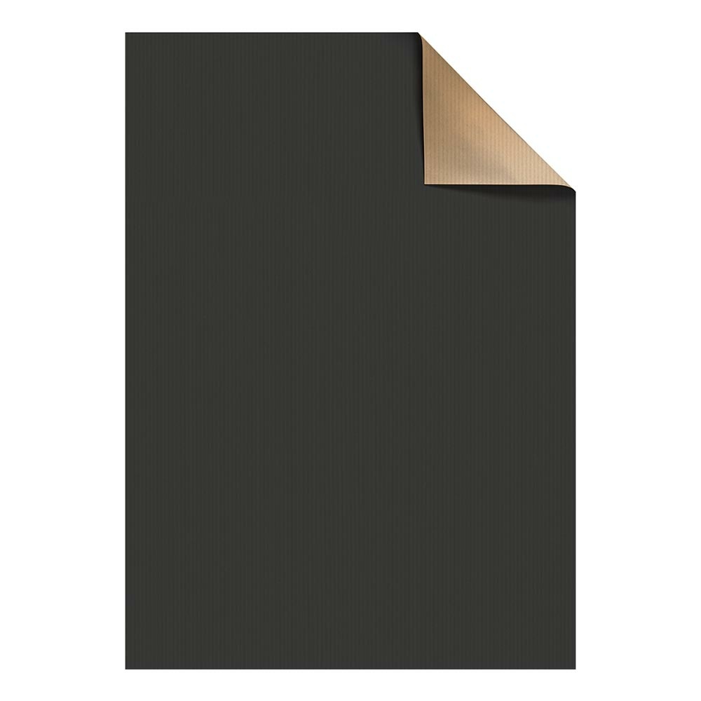 Geschenkpapier-Bogen "Uni Duplo" 70x100cm schwarz