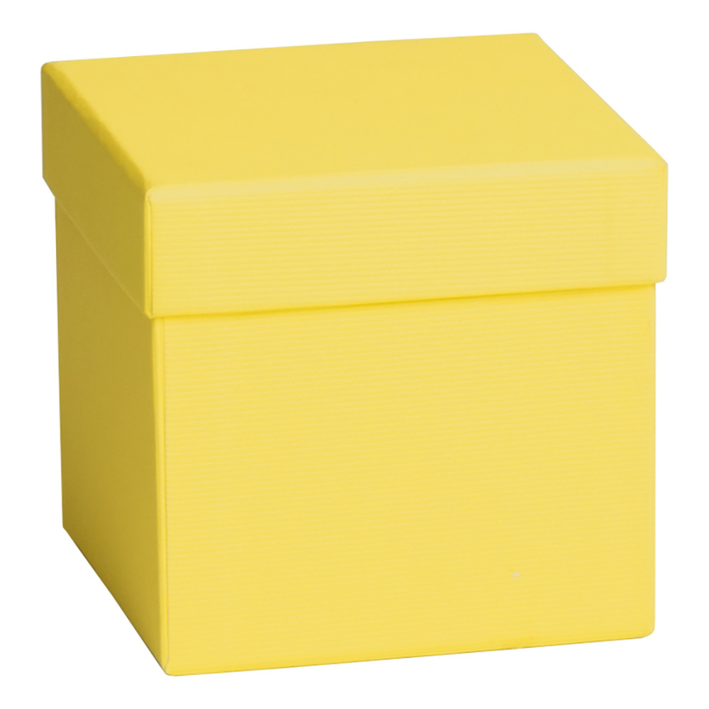 Geschenkbox „One Colour“ 10 x 10 x 10 cm gelb