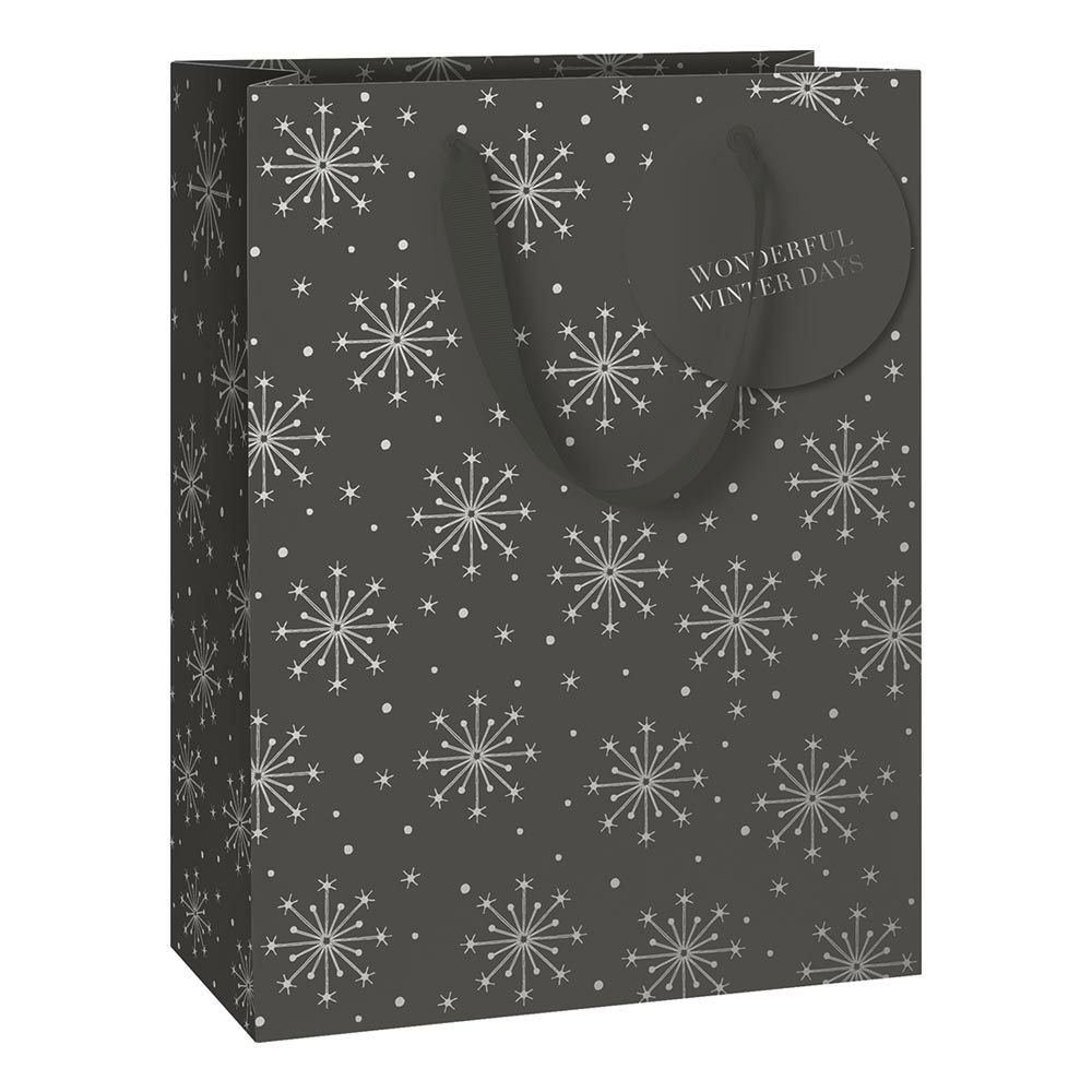 Gift bag  "Nieve" 23x13x30cm dark grey
