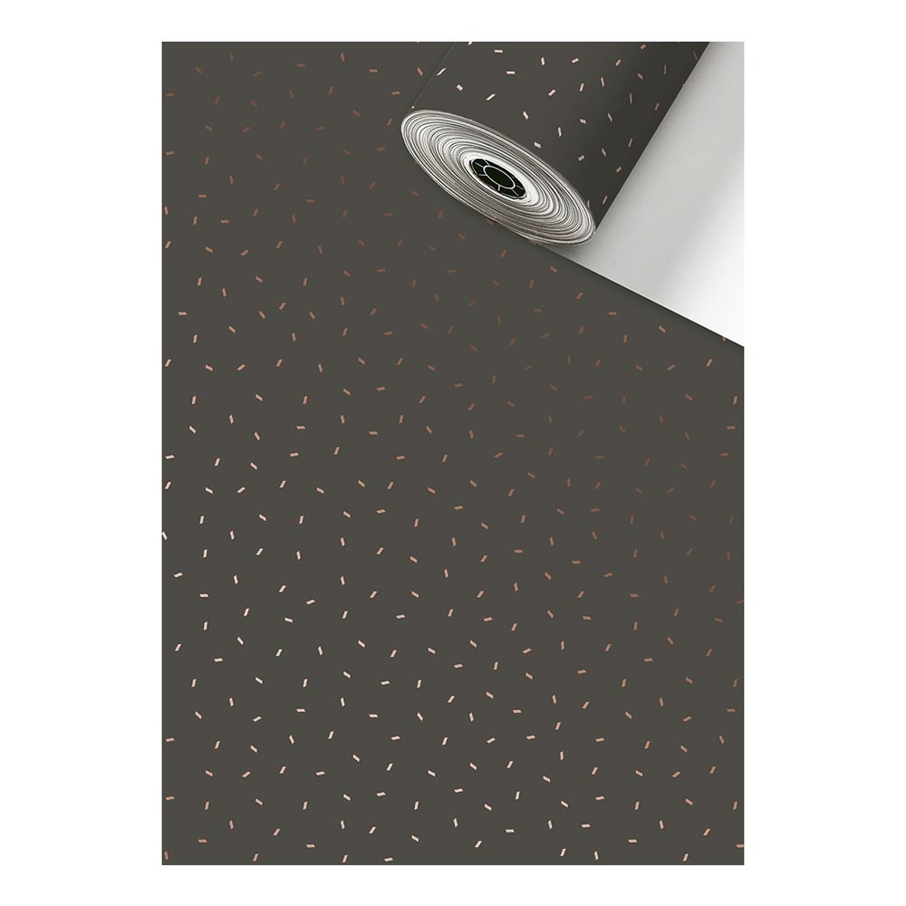 Gift wrap paper „Care“ 0,30x100m dark grey
