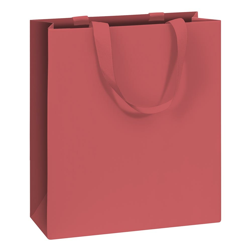 Gift bag  "Uni Pure" 18x8x21cm bordeaux