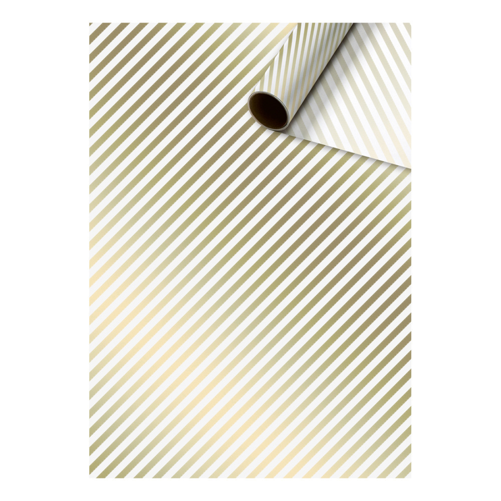 Tissue paper single roll „Stribe“ 50x500cm gold