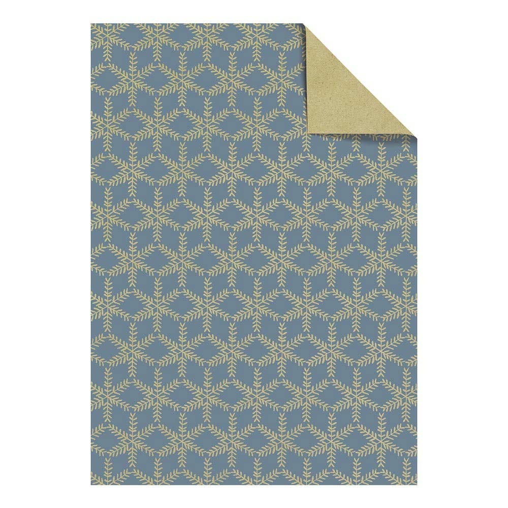 Geschenkpapier-Bogen „Eira“ 100x70cm blau dunkel