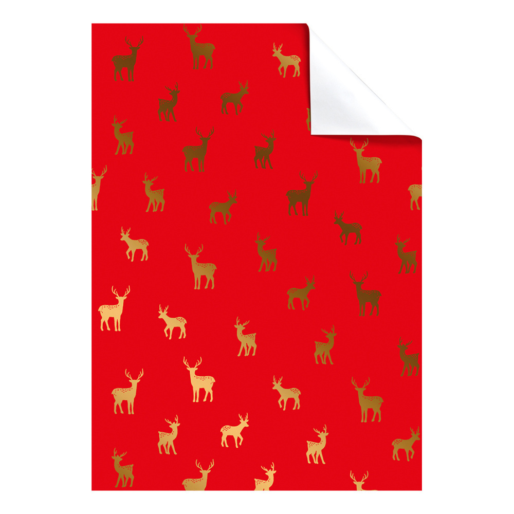 Wrapping paper sheet „Abel“ 50x70cm red
