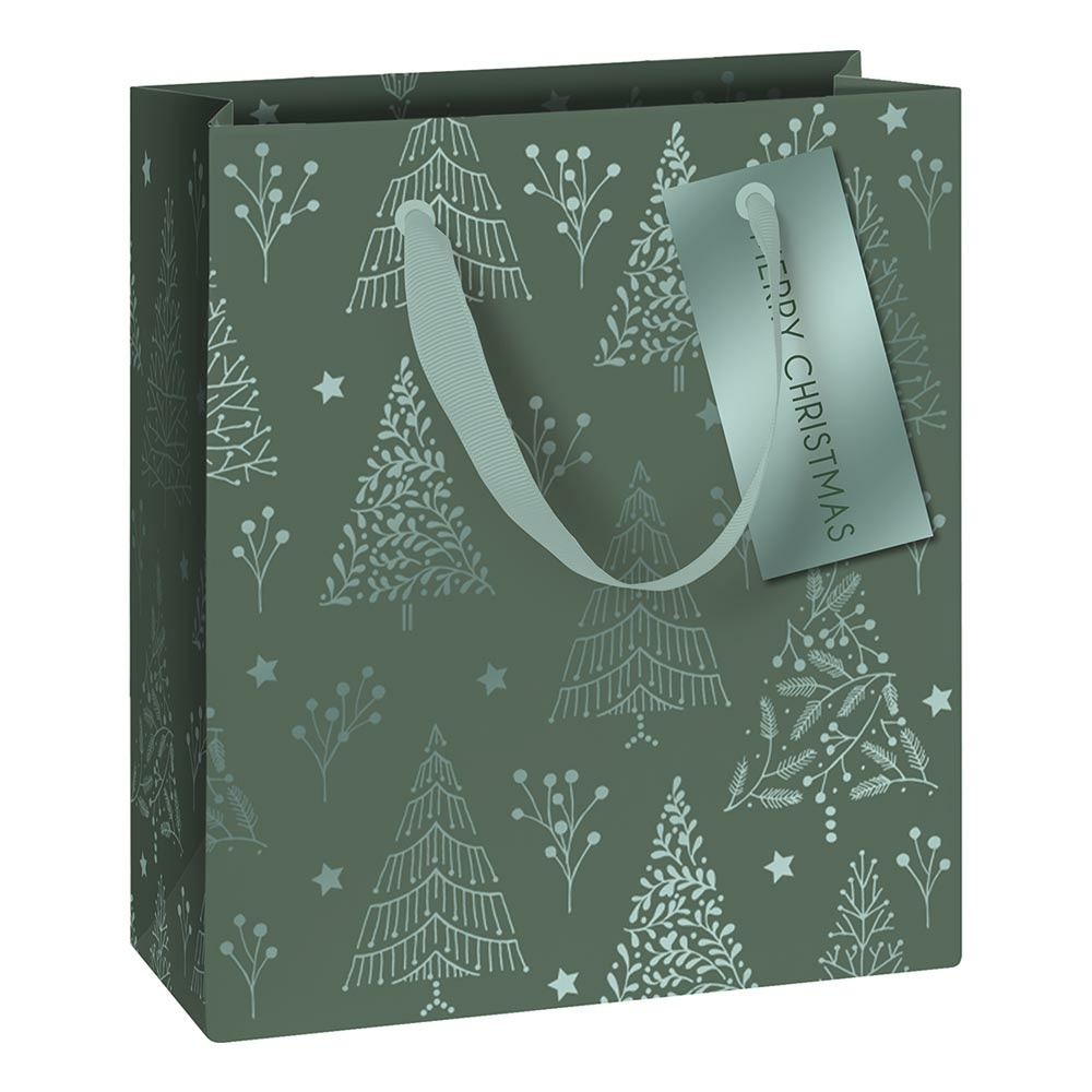 Gift bag  "Arlette" 18x8x21cm green