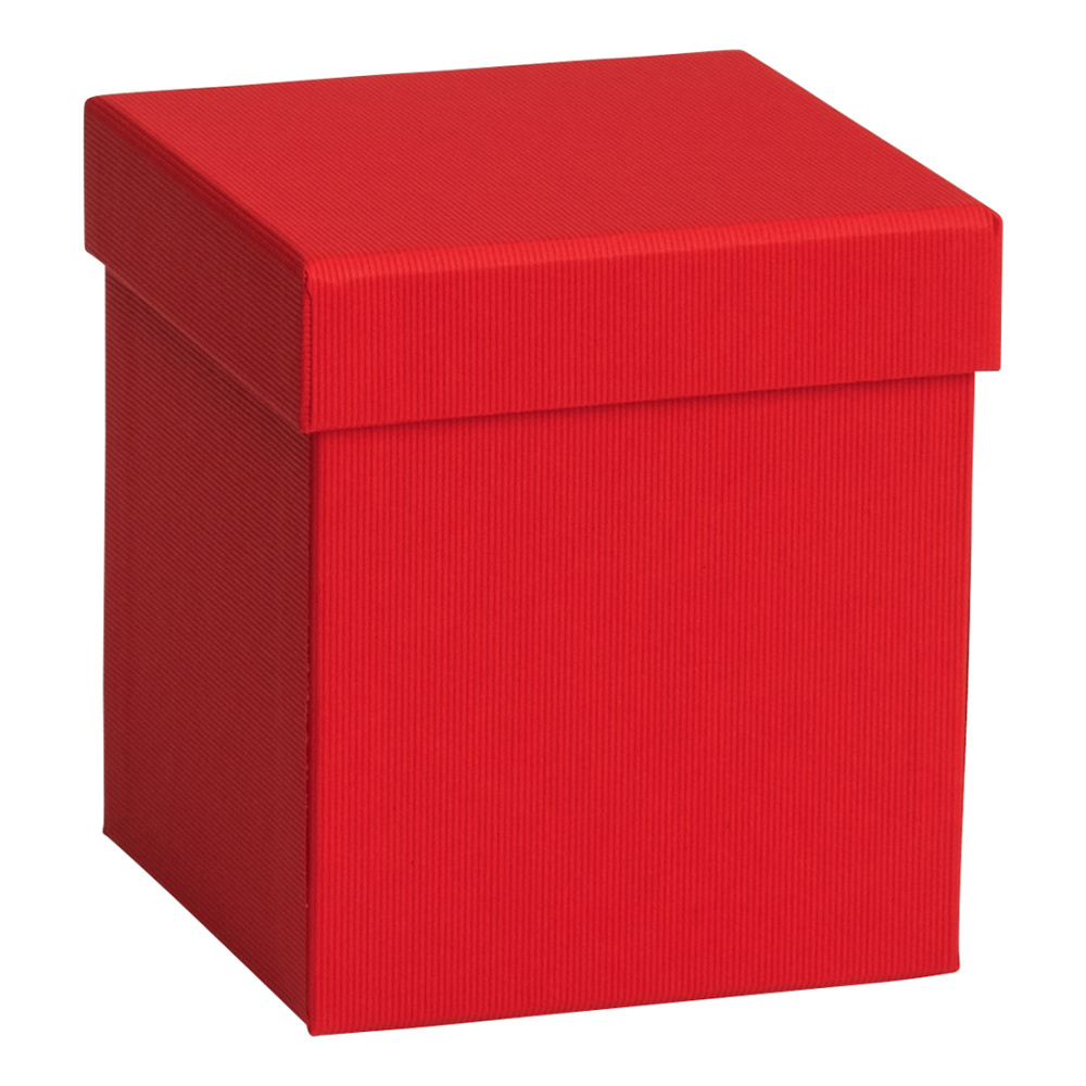 Geschenkbox „One Colour“ 11 x 11 x 12 cm rot