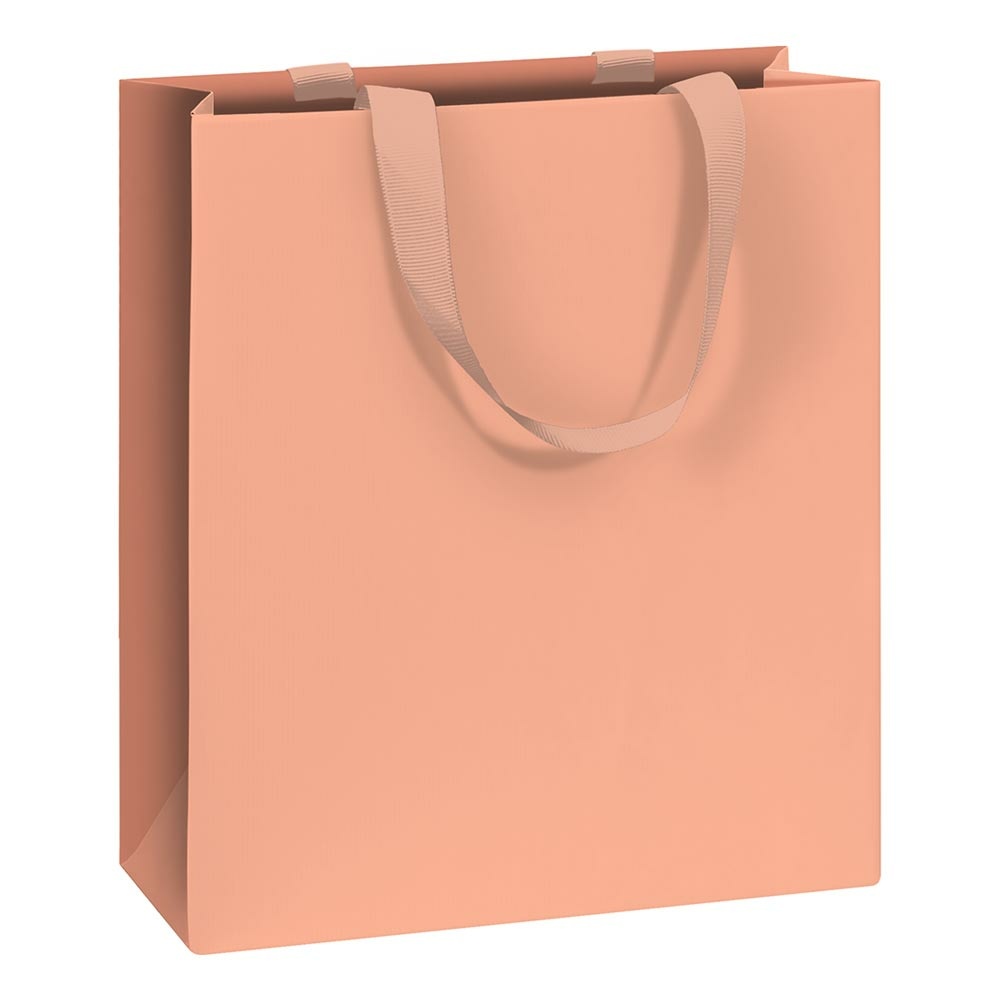Gift bag "Uni Pure" 18x8x21cm rose dark