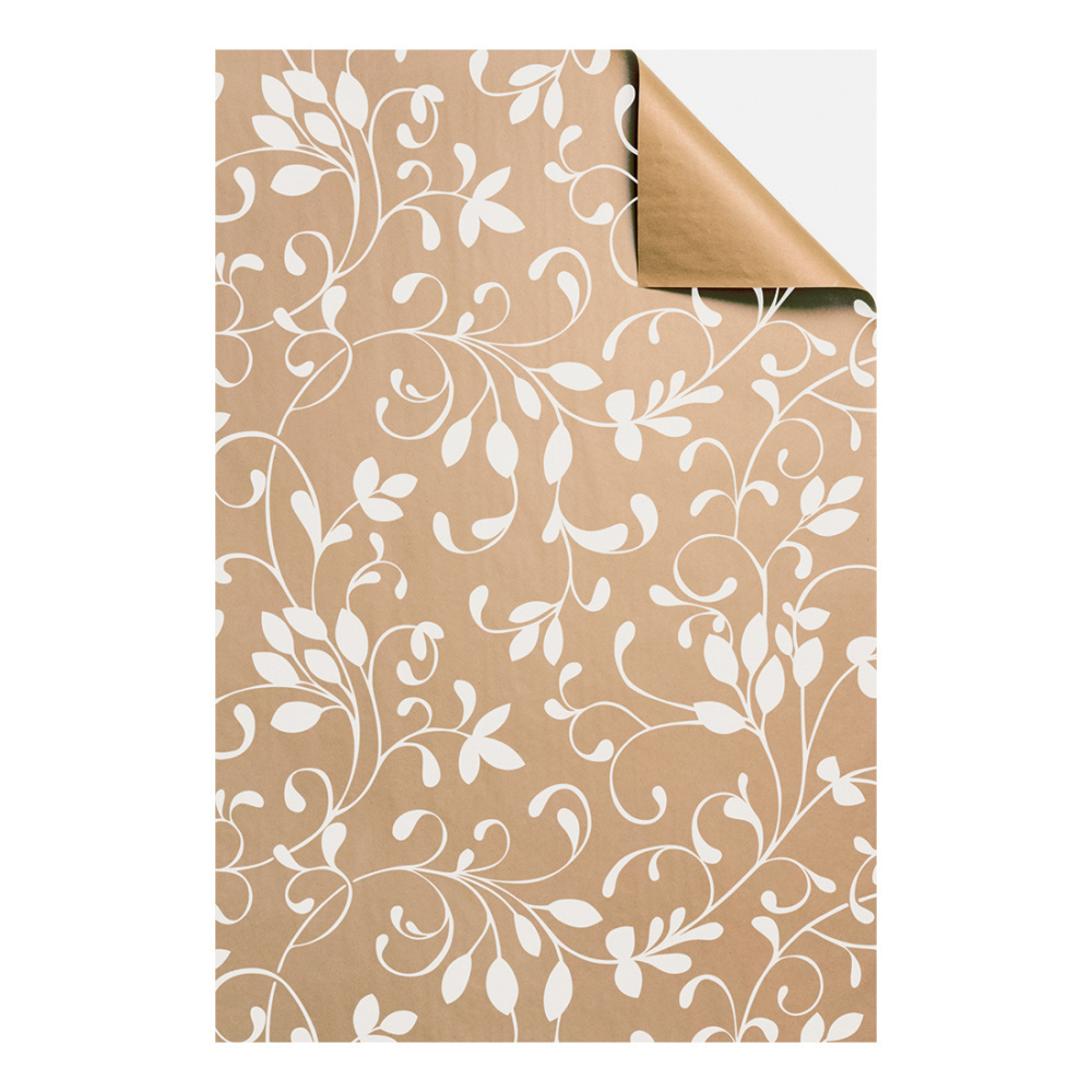 Geschenkpapier-Bogen „Miron“ 100 x 70 cm beige dunkel