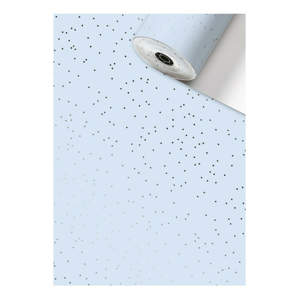 Wrapping paper counter roll "Yvie" 0,5x100m blue light  