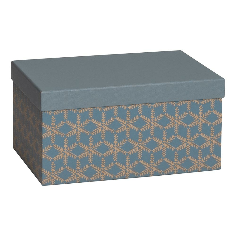 Geschenkbox „Eira“ 16,5x24x12cm A5+ blau dunkel