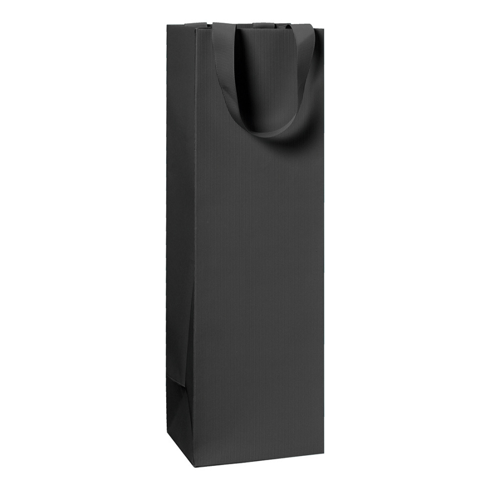 Flaschentasche „One Colour“ 11x10,5x36cm schwarz
