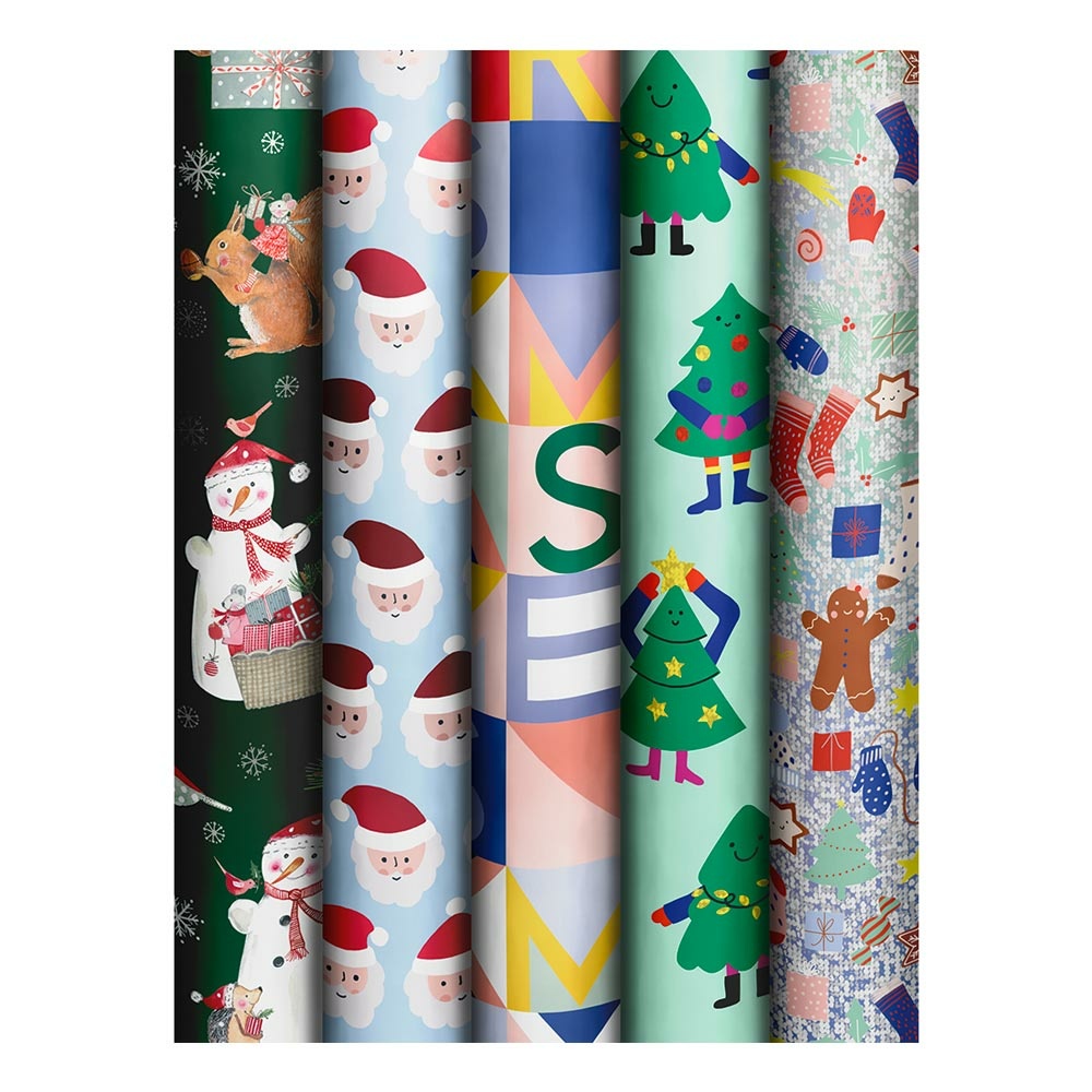 Wrapping paper assortment "Playful Xmas" 70x300cm 