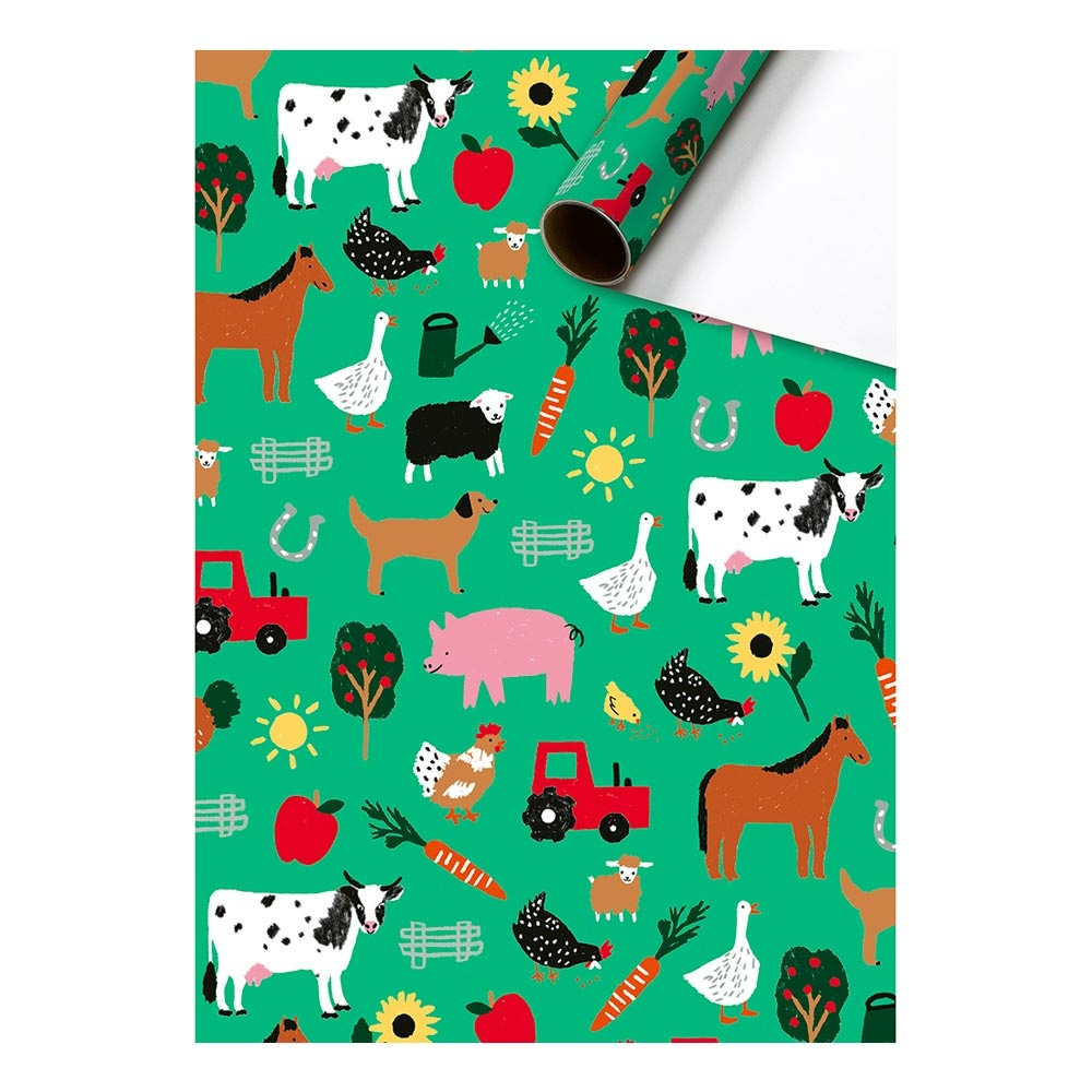 Wrapping paper "Wila" 70x200cm green