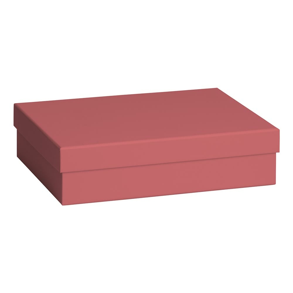 Geschenkbox "Uni Pure" 16,5x24x6cm bordeaux