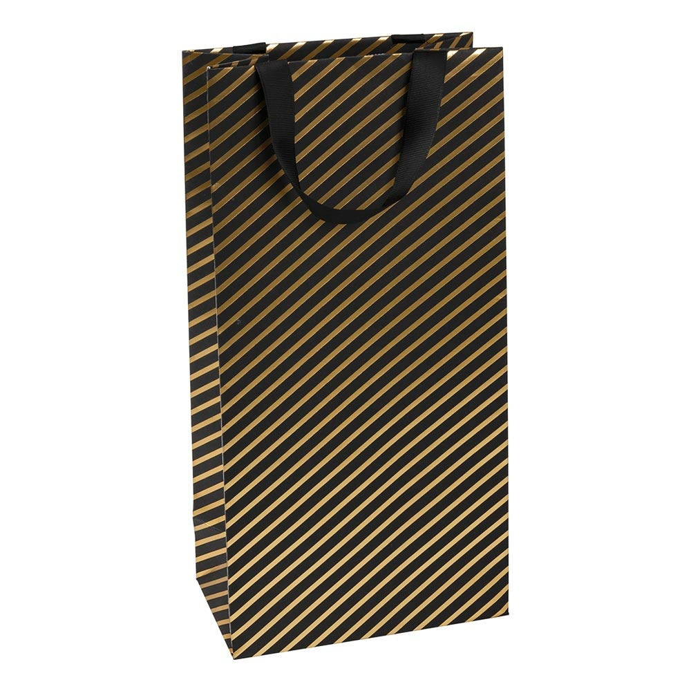 Flaschentasche "Stryge" 11x10,5x36cm schwarz