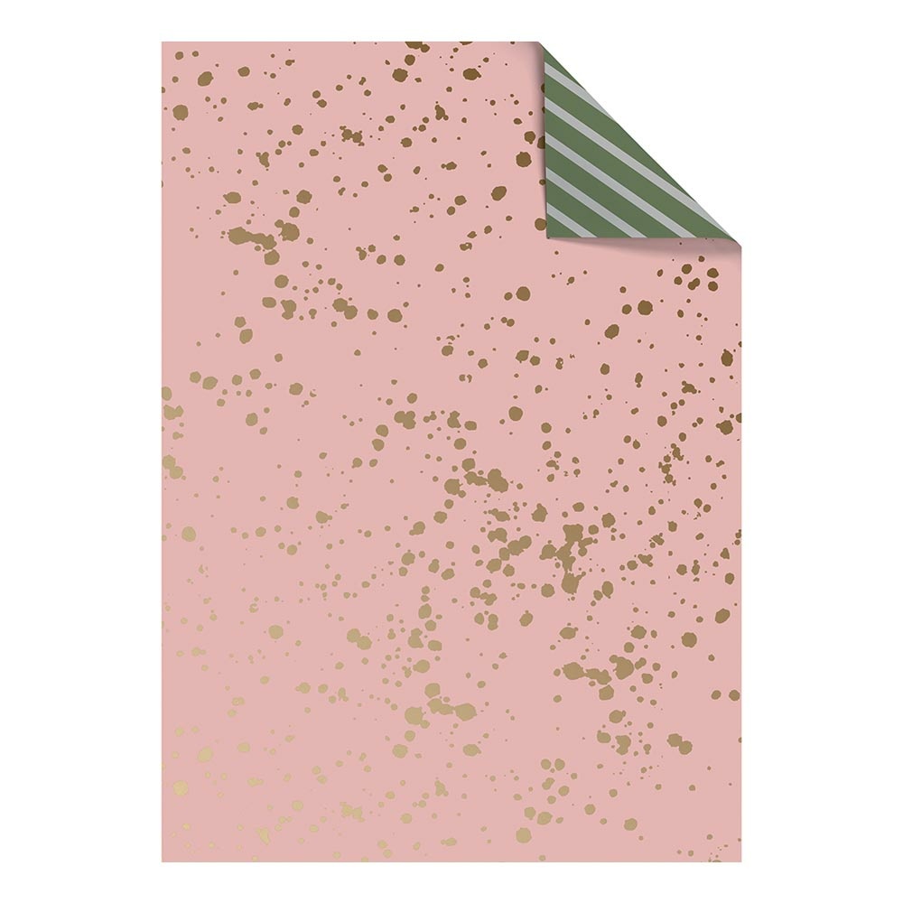 Geschenpapier-Bogen „Sprenkel“ 100x70cm rosa