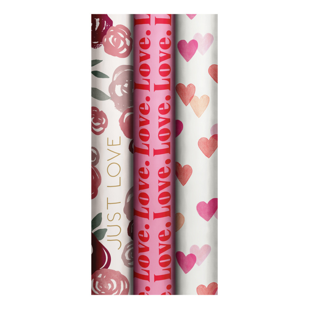 Wrapping paper assortment „Just Love“ 70x200cm 