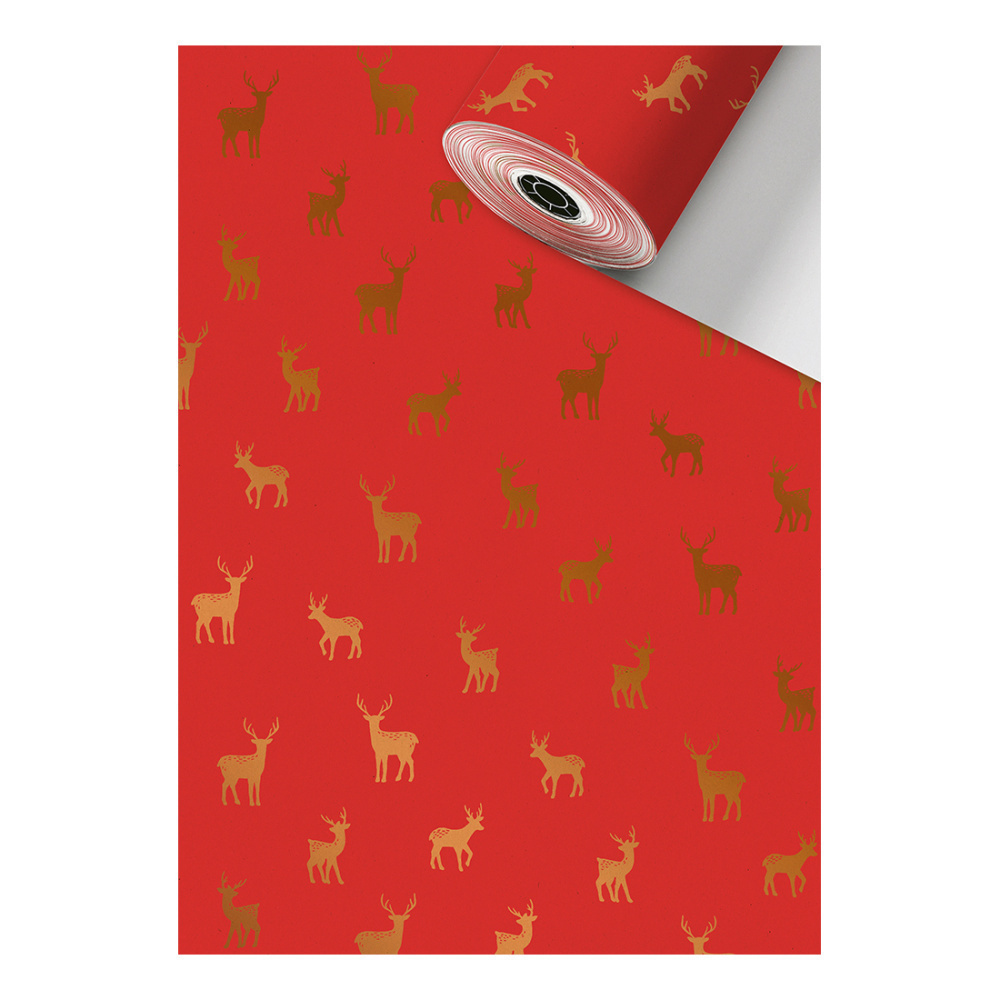 Papier-cadeau bobines de comptoir „Abel“ 0,70x250m rouge