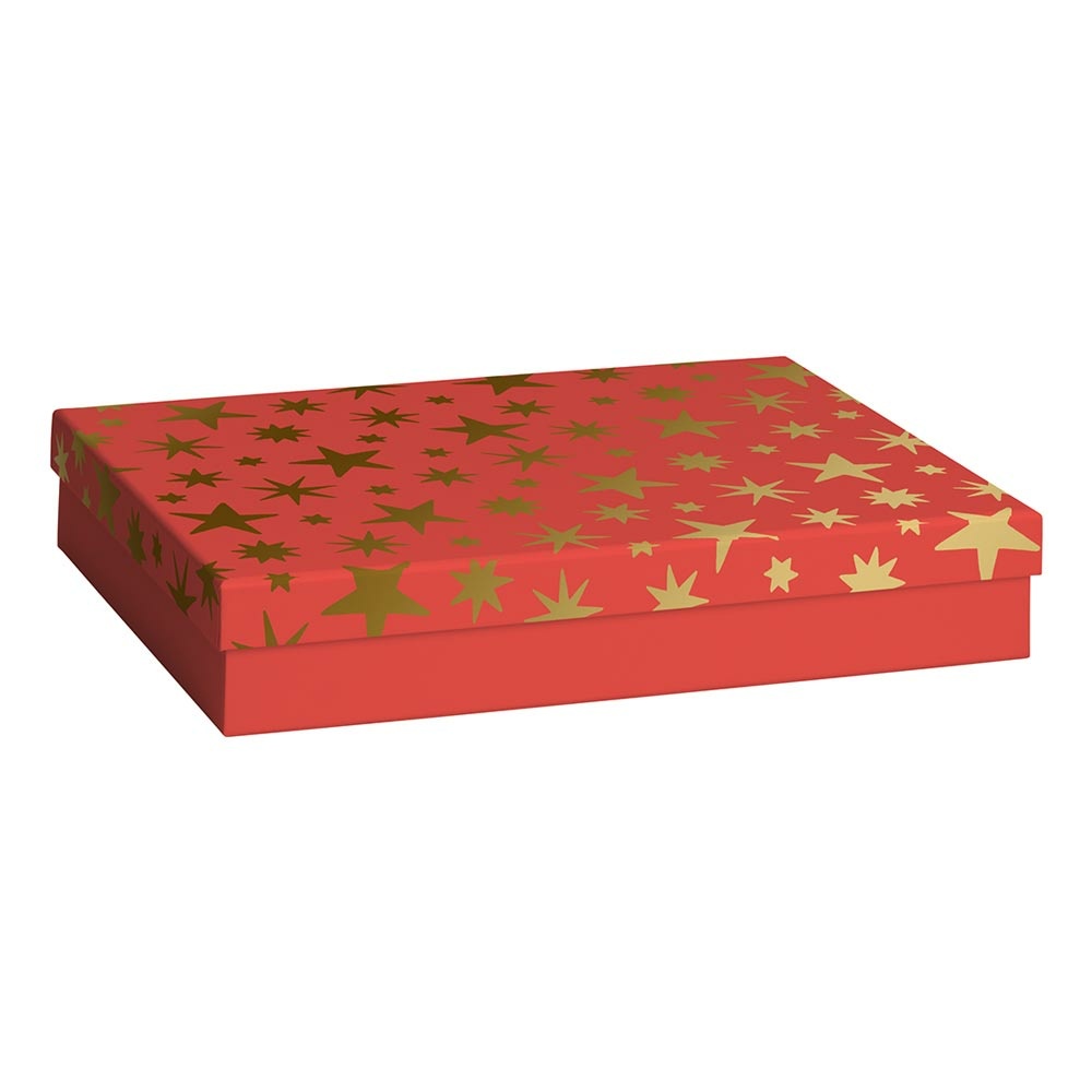 Boîte cadeau "Aika" A4+ rouge foncé