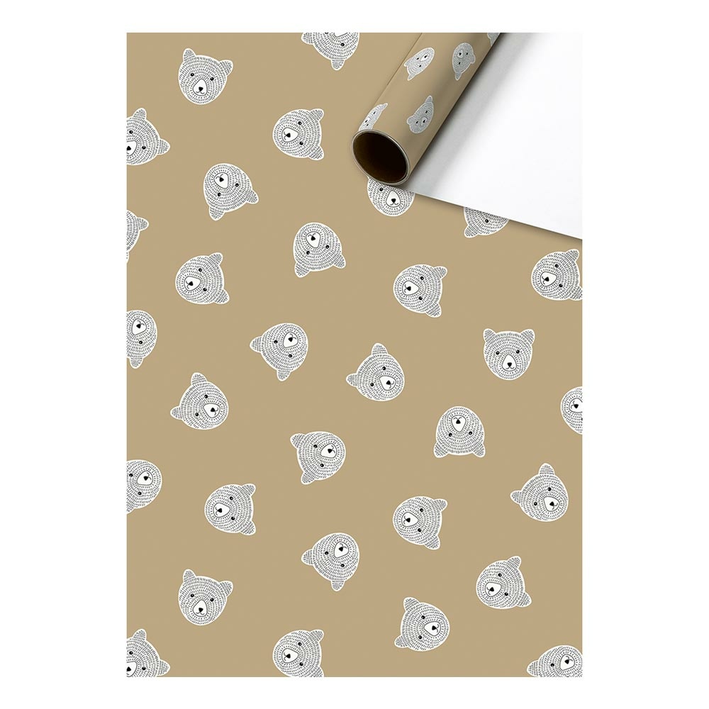 Gift wrap paper „Rollo“ 70x200cm light brown
