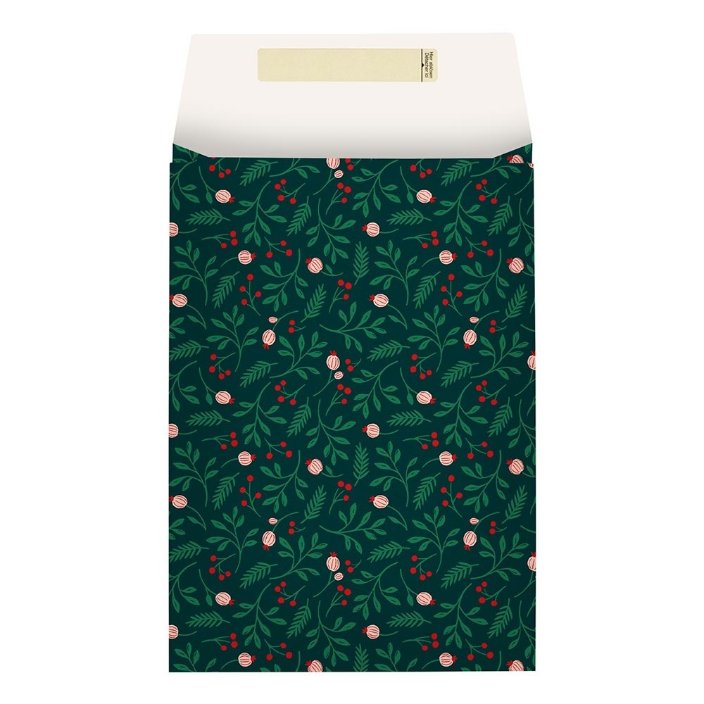 Envelope gift bags „Harriett“ 17,5x4x25 + 6cm  green