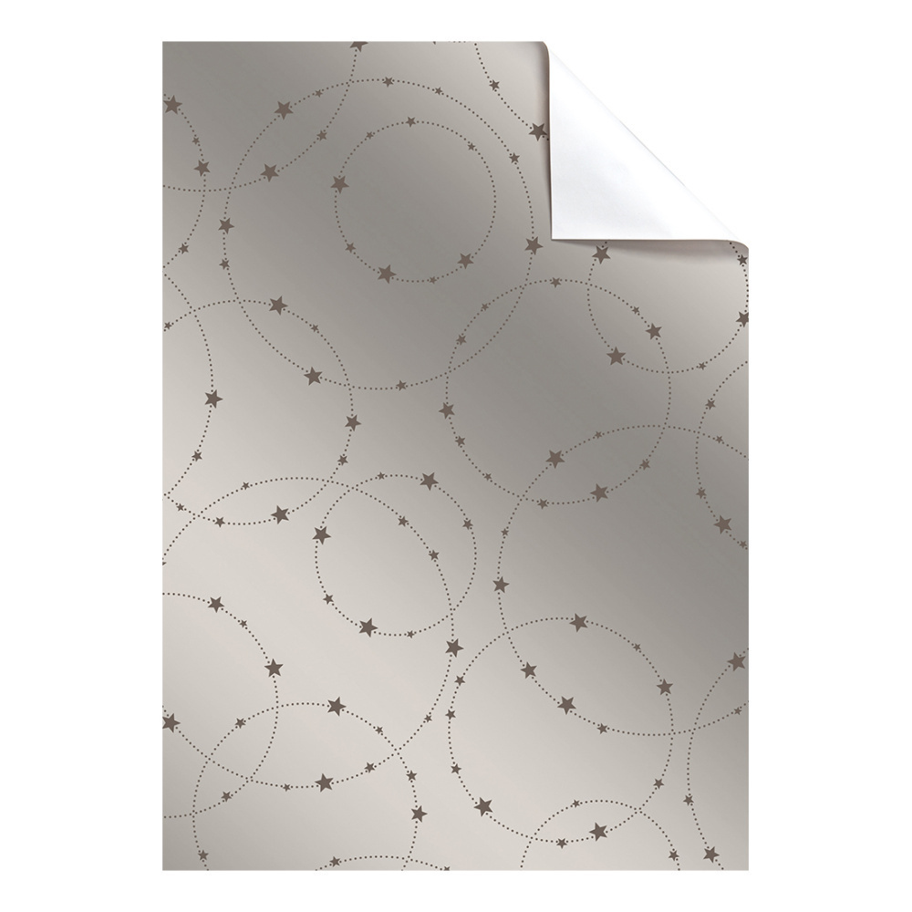 Geschenkpapier-Bogen „Deion“ 100x70cm silber
