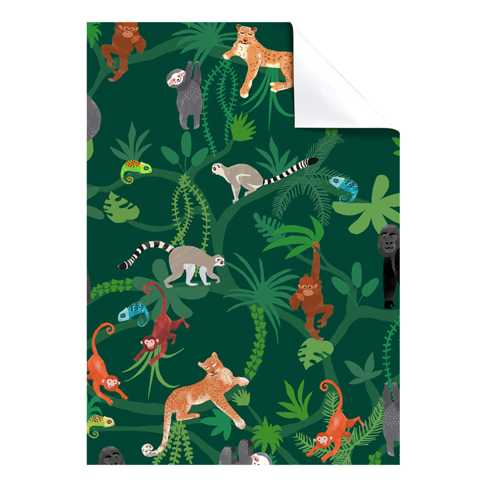 Wrapping paper sheet „Lauro“ 50x70cm green