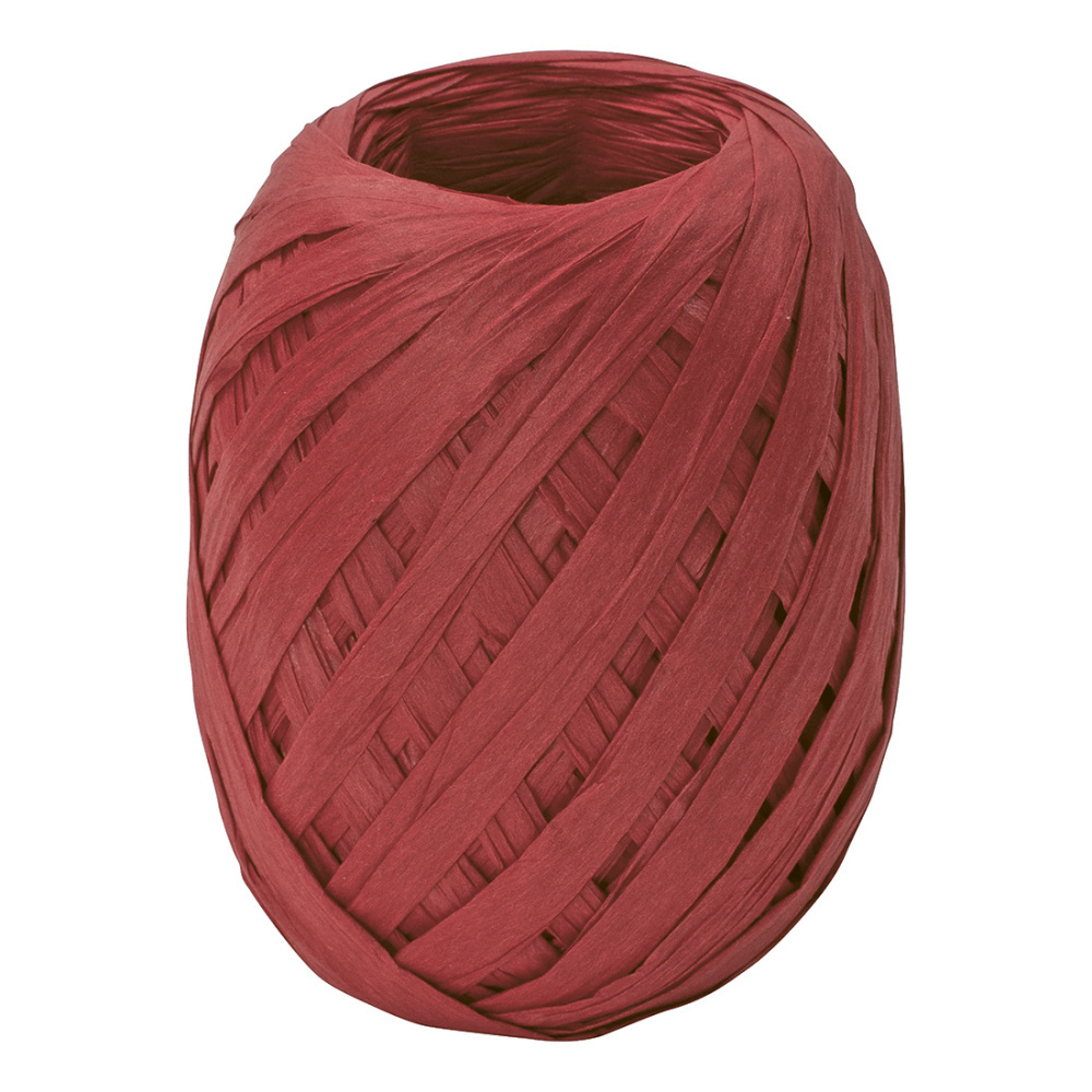 Paper raffia ribbon 7mmx30m red